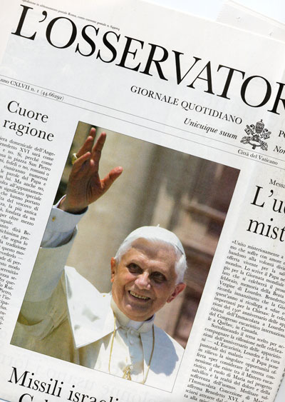 L'Osservatore Romano lance un supplément réalisé par des femmes, sur les femmes